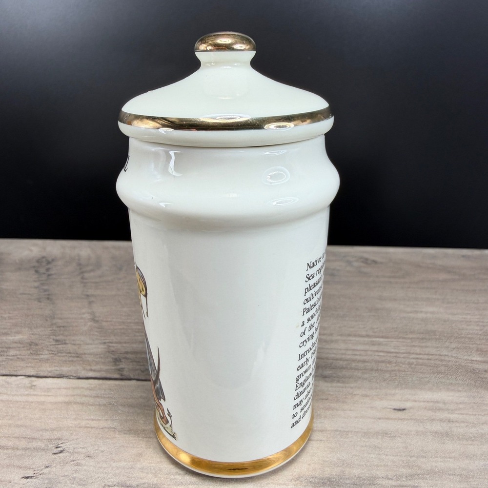 M.J.‎ Hummel Dill Spice Jar 1987 Danbury Mint Porcelain Gold Trim Made in Japan - Picture 6 of 11